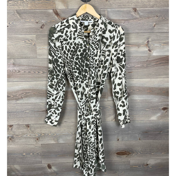 Diane von Furstenberg Silk Prita Animal Leopard Print Dress - Picture 2 of 10